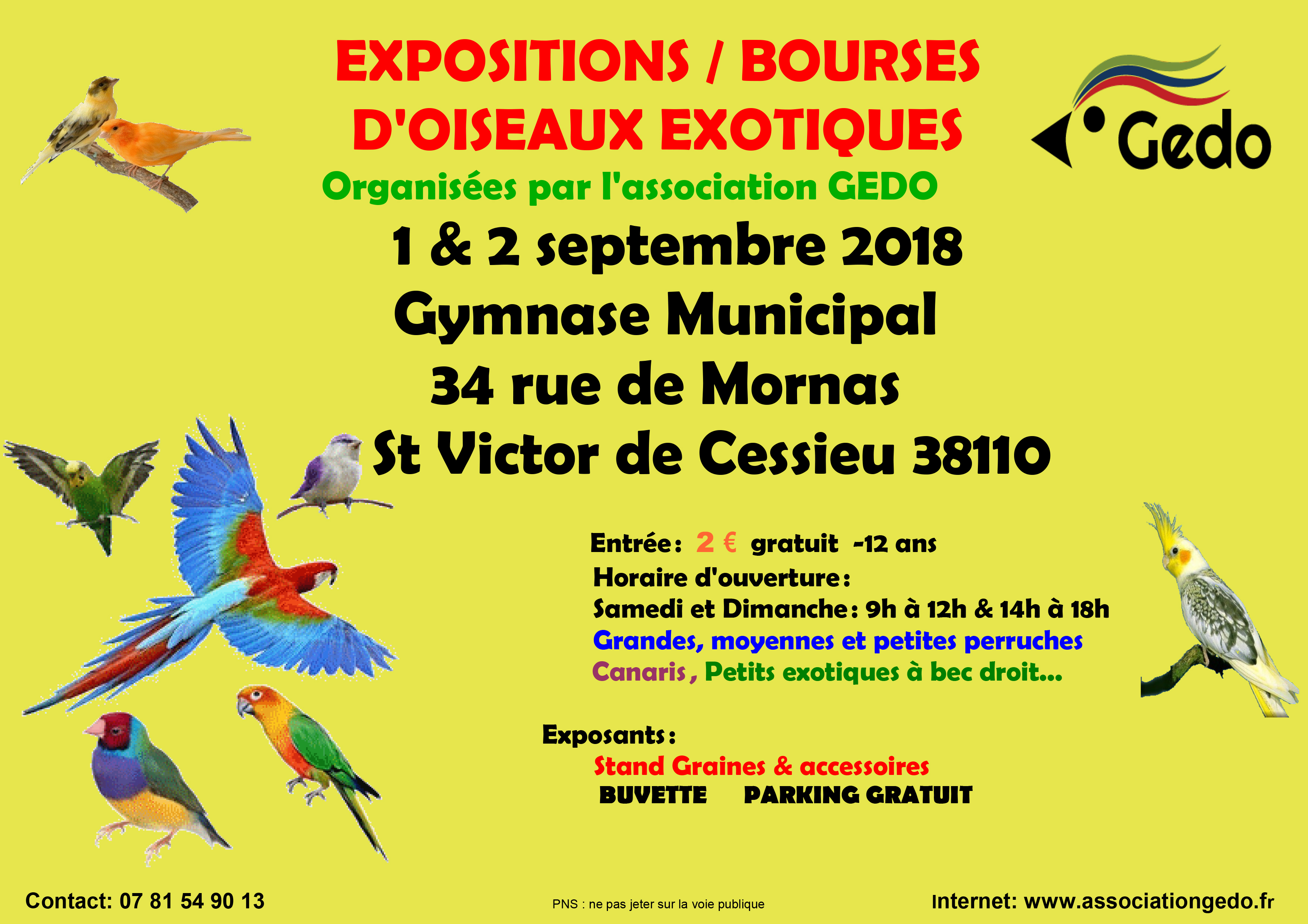 Affiche bourse St Victor Cessieu 2018 GEDO